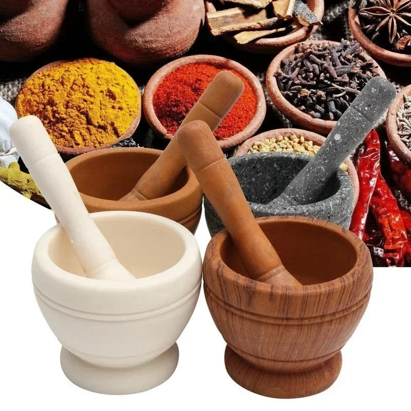 Resin Mortar and Pestle Set - Herb & Spice Grinder