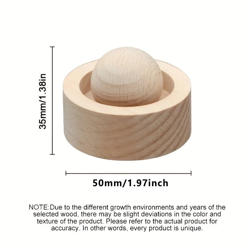 Wooden Essential Oil Diffuser - Mini Cute Natural Fragrance Diffuser for Car, Bedroom & Bathroom