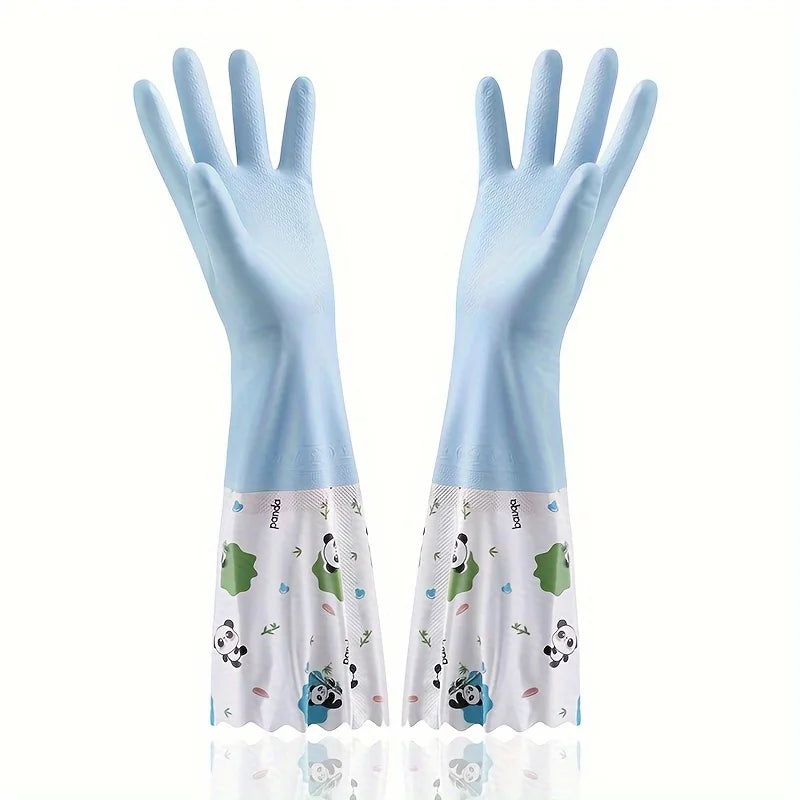 Waterproof Long Sleeve Dishwashing Gloves – Anti-Slip Cleaning & Household Work Gloves