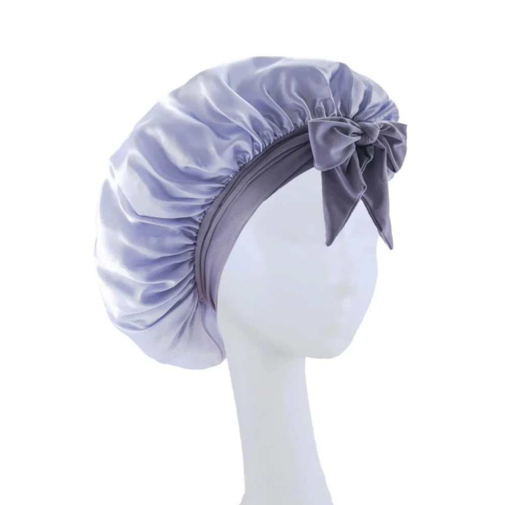 Satin Sleep Bonnet - Silk Hair Cap for Curly & Natural Hair