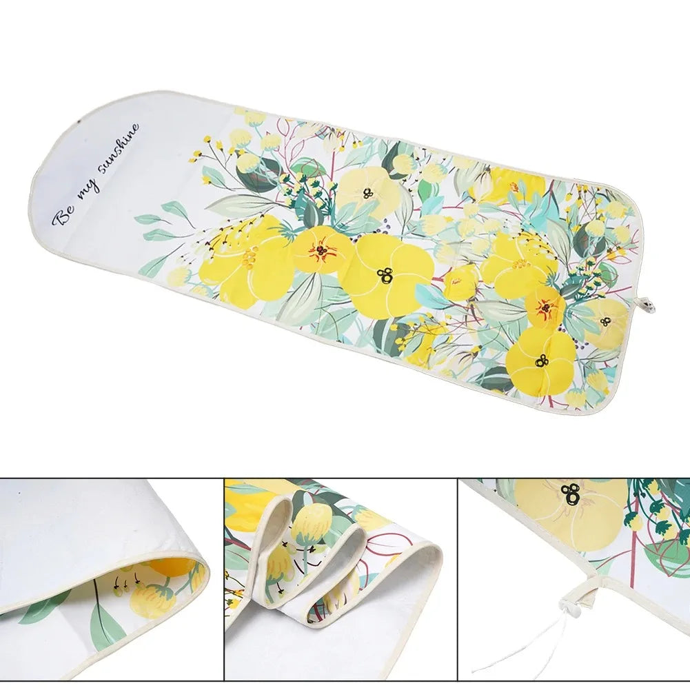 Extra Wide Ironing Board Cover - Heat Resistant Padded 140x50cm