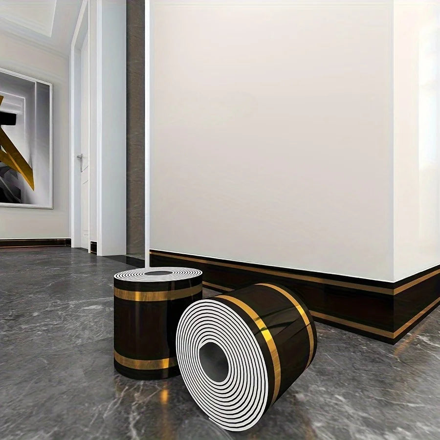 Self-Adhesive Skirting Board Stickers - Waterproof Wall Border Trim (10-Pack)