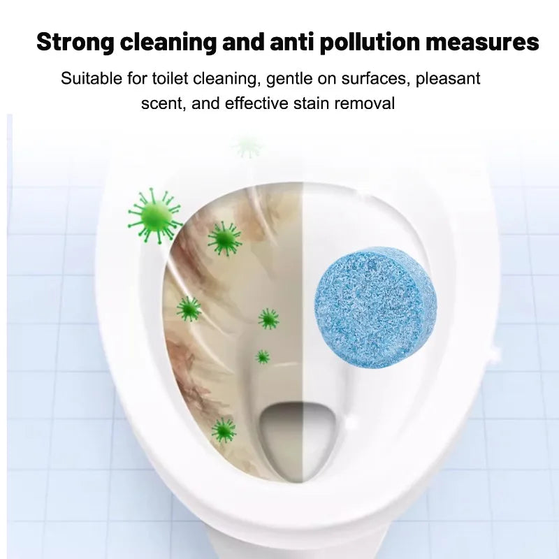 Toilet Cleaning Effervescent Tablets - Stain Remover & Deodorizer