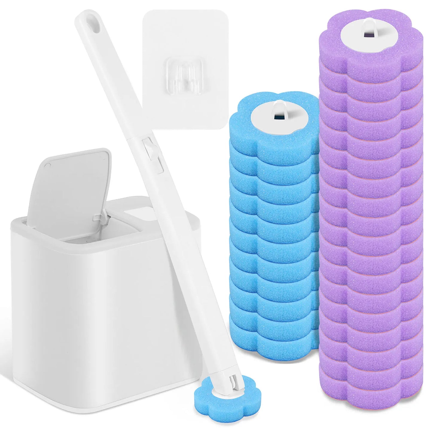 Disposable Toilet Brush & Refill Set