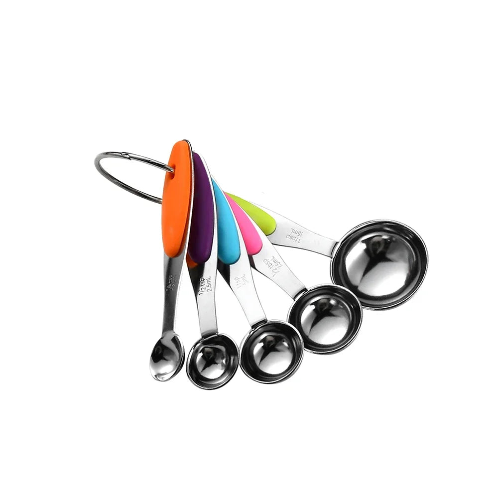 Stainless Steel Measuring Cups & Spoons Set - 10 Piece