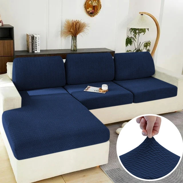 Elastic Sofa Cover - Stretch Furniture Protector for Sectional, Loveseat & Couch (Machine Washable)