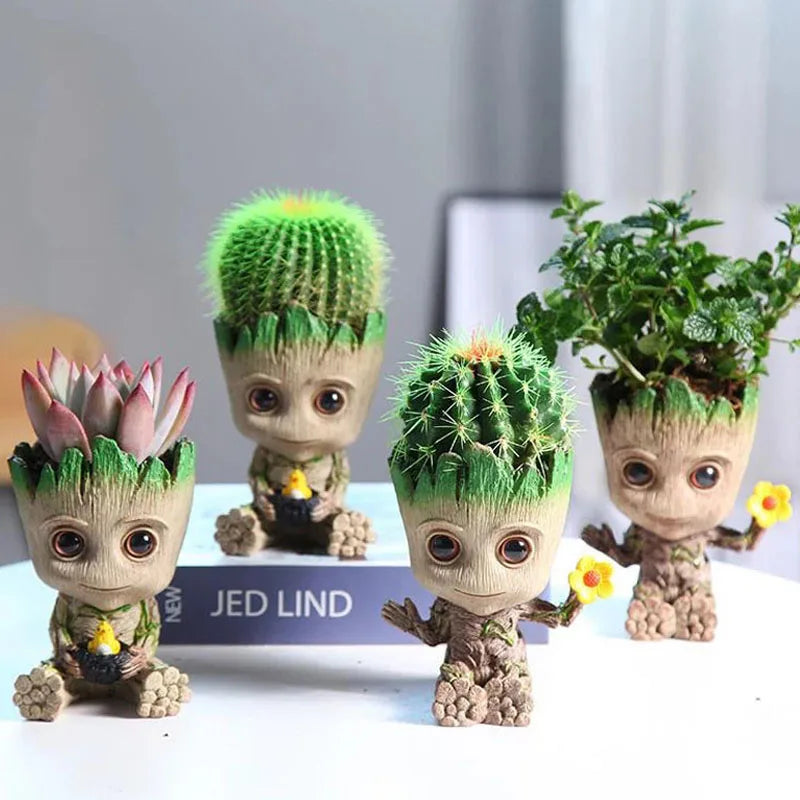 Baby Groot Miniature Figurine - Cute Desktop Decor for Office & Home (5cm)