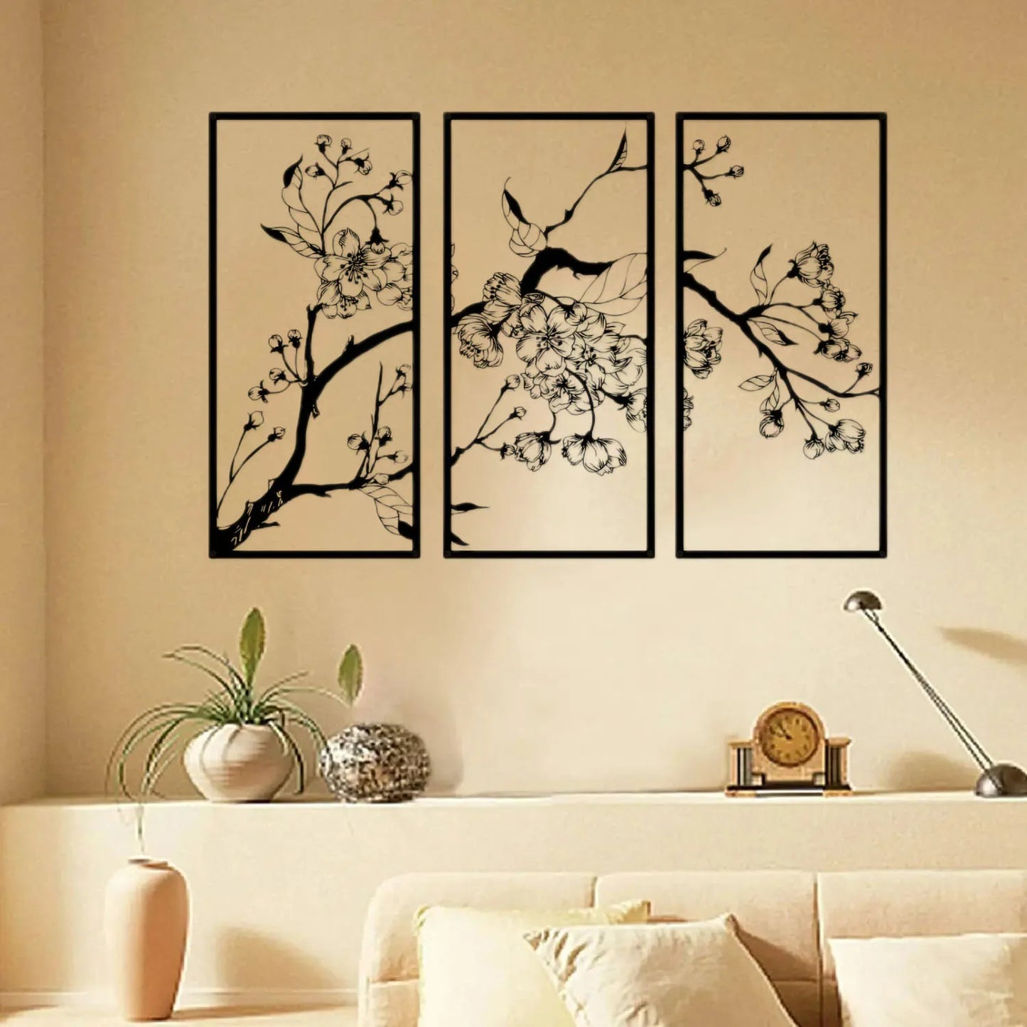 Metal Wall Art Sculpture — Handcrafted Floral & Abstract Designs for Home Decor (10 Styles)