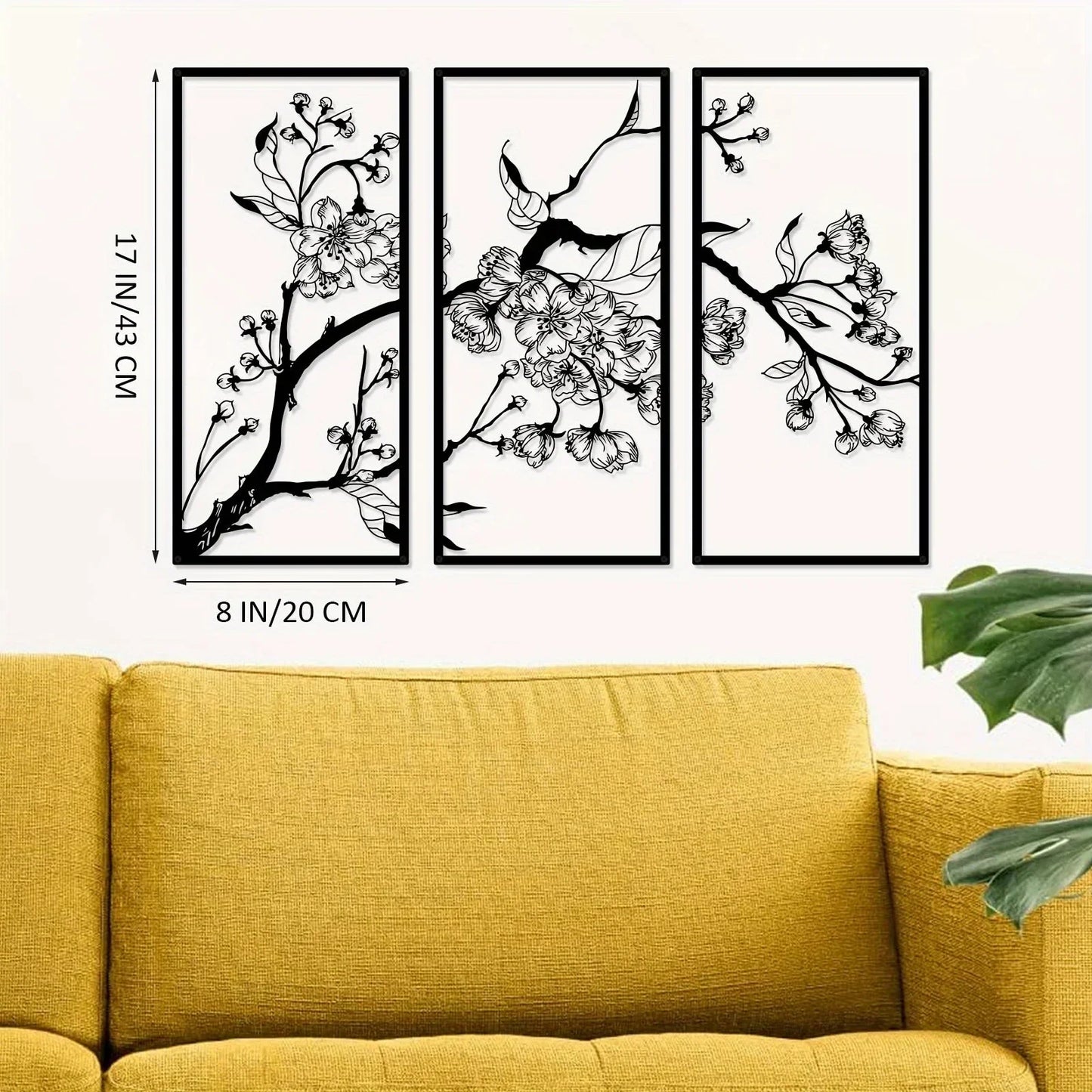 Metal Wall Art Sculpture — Handcrafted Floral & Abstract Designs for Home Decor (10 Styles)