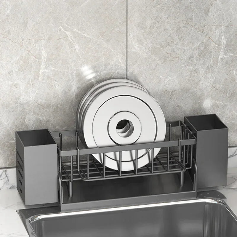 Self-Draining Sink Organizer - Keep Sponges & Soap Dry and Organized