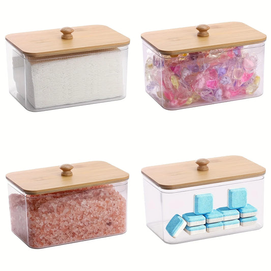 Clear Acrylic Storage Containers - 2 Pack