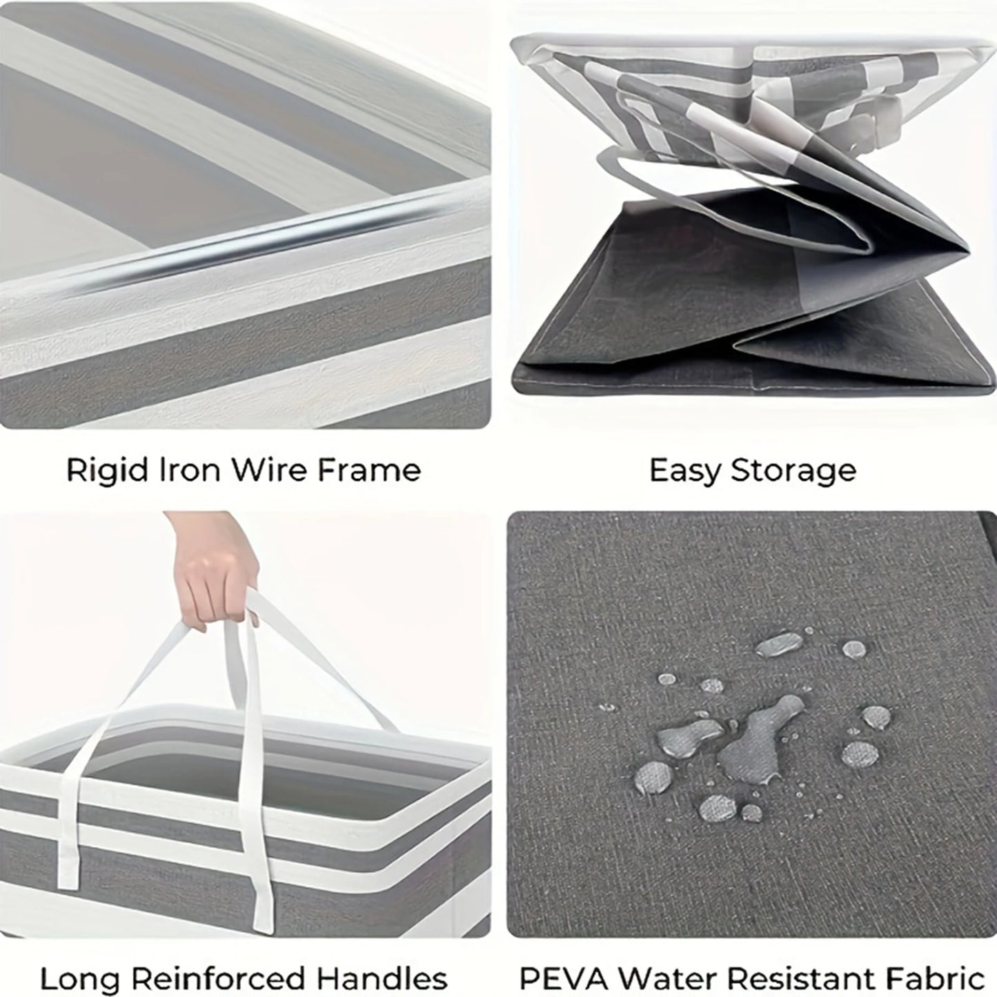 75L Large Laundry Baskets with Handles Durable Dirty Clothes Hamper Storage Hamper