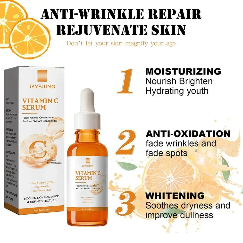 Vitamin C Face Serum - Anti-Aging Wrinkle Remover for Brightening & Firming (30ml)