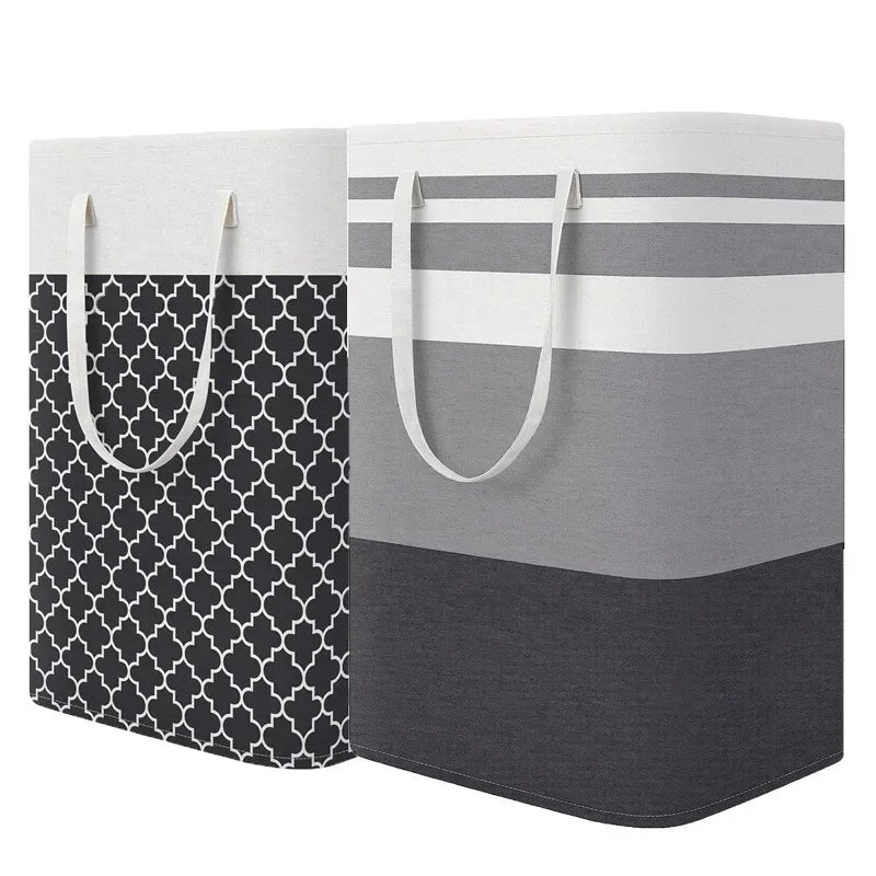 Large Waterproof Laundry Basket 75L - Foldable Storage for Clothes & Linens