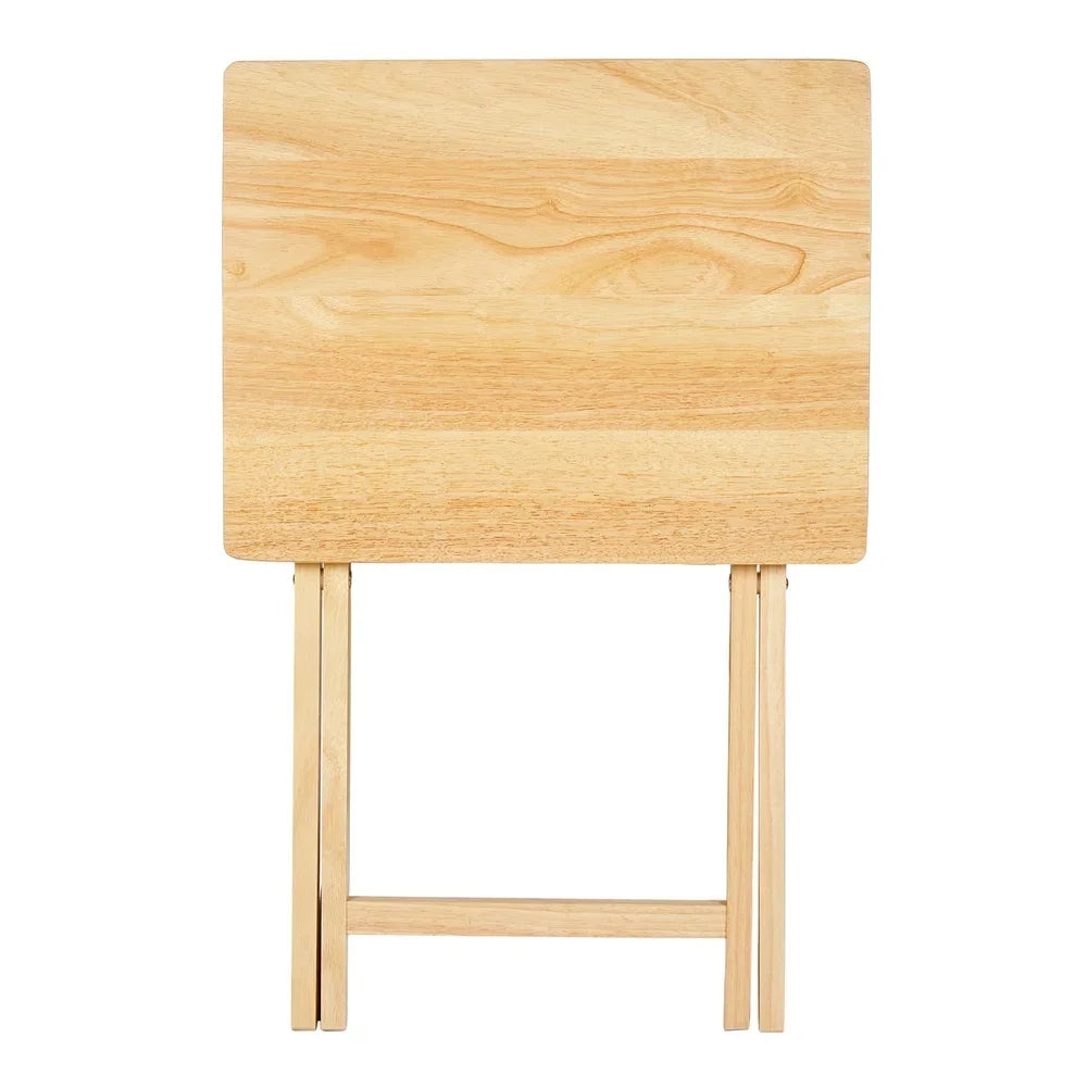 Foldable Bamboo TV Tray Table for Small Spaces
