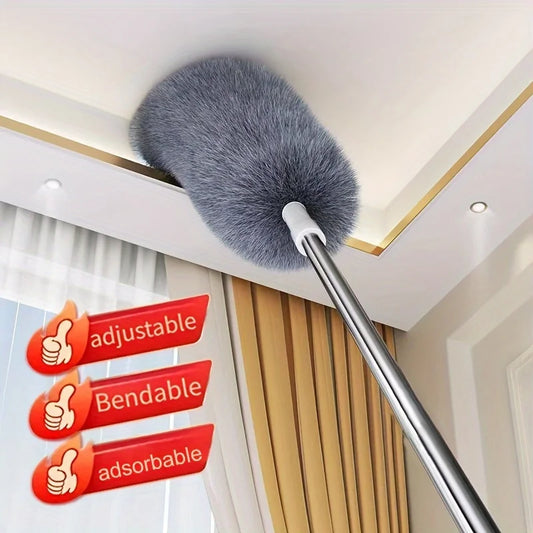 Multifunctional Retractable Duster - Bendable Head for High Ceilings, Furniture & Car Cleaning