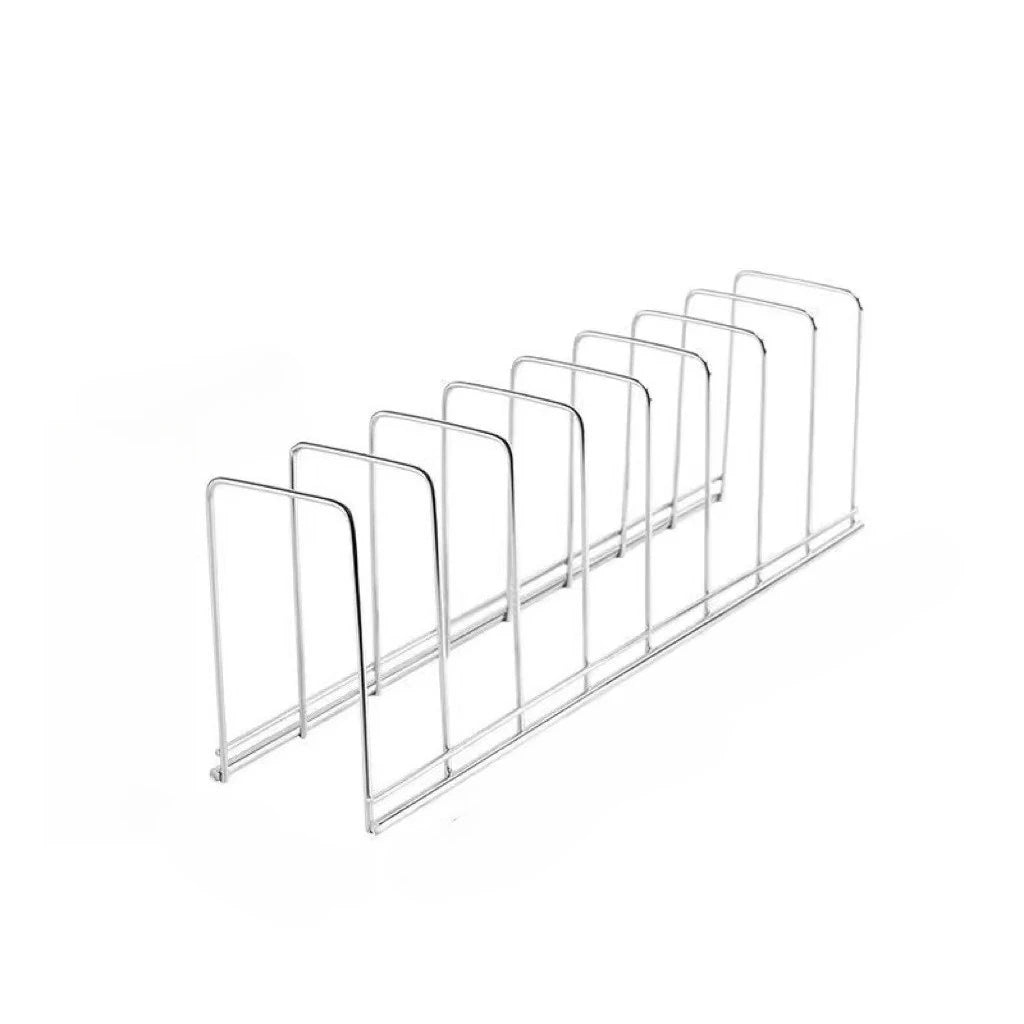 Stainless Steel Dish Rack - Space-Saving Kitchen Organizer for Plates & Utensils