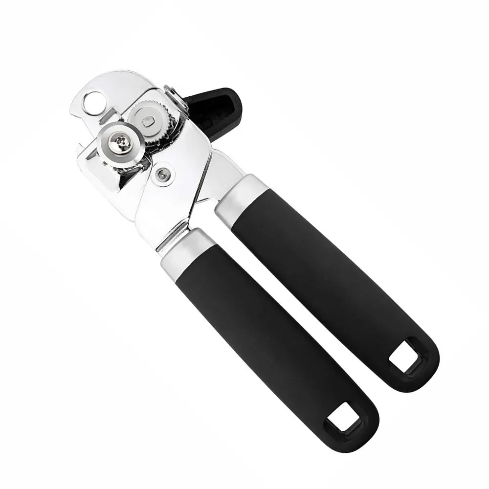 Professional Multifunctional Can Opener - Stainless Steel Bottle Opener & Corkscrew Kitchen Tool