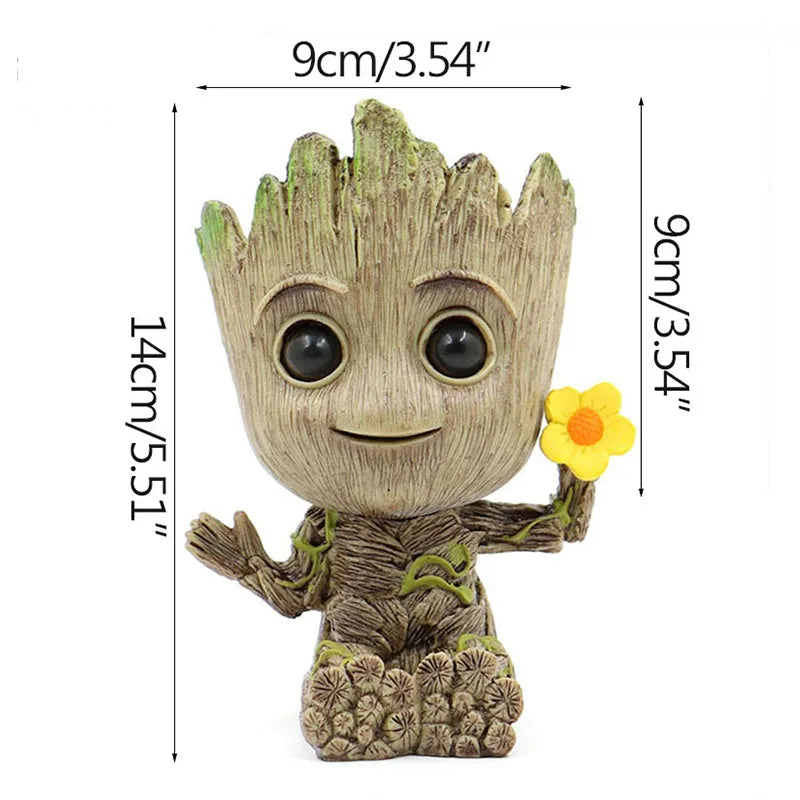 Baby Groot Miniature Figurine - Cute Desktop Decor for Office & Home (5cm)