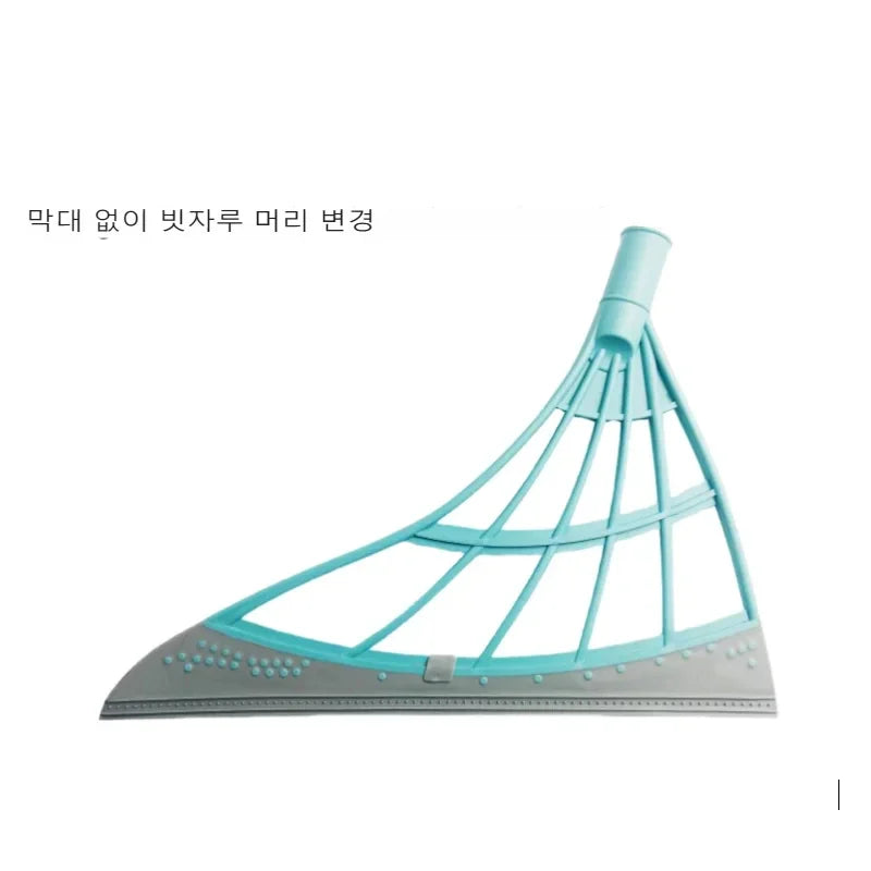 Magic Broom Window Washing Wiper - Silicone Squeegee for Floor Cleaning & Windows
