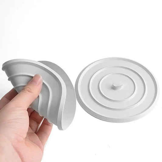 Universal Silicone Bathtub Drain Stopper - 4.3" Flat Plug for Tub, Sink & Shower