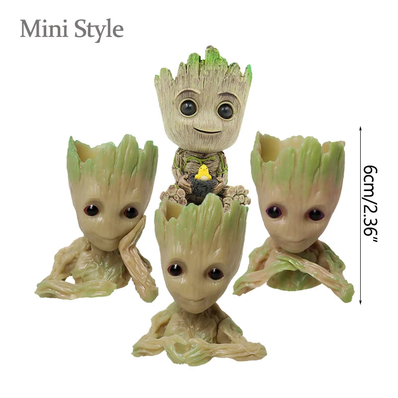 Baby Groot Miniature Figurine - Cute Desktop Decor for Office & Home (5cm)