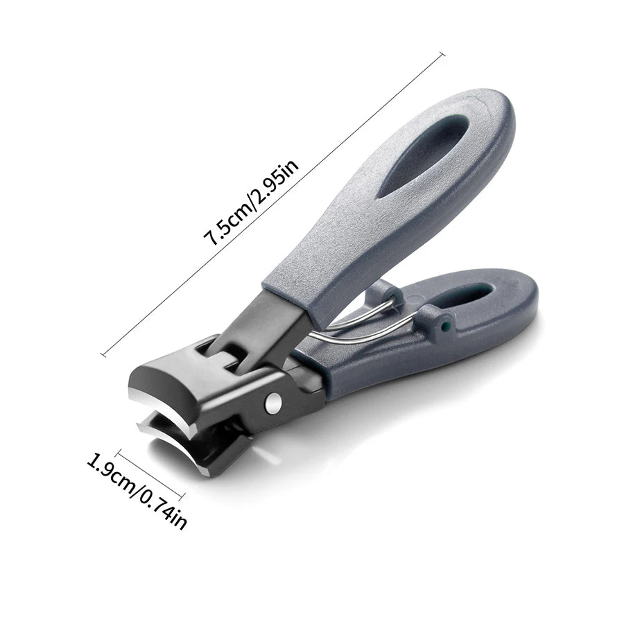 Portable Ultra Sharp Nail Clippers - Stainless Steel Wide Jaw for Thick Toenails