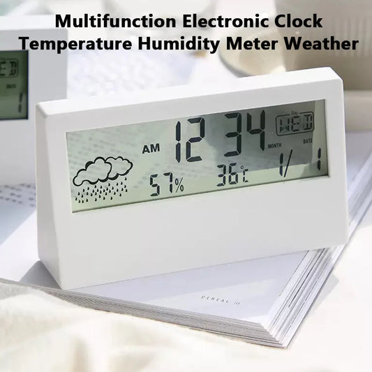 Digital Weather Station Clock - Temperature, Humidity & Alarm in One