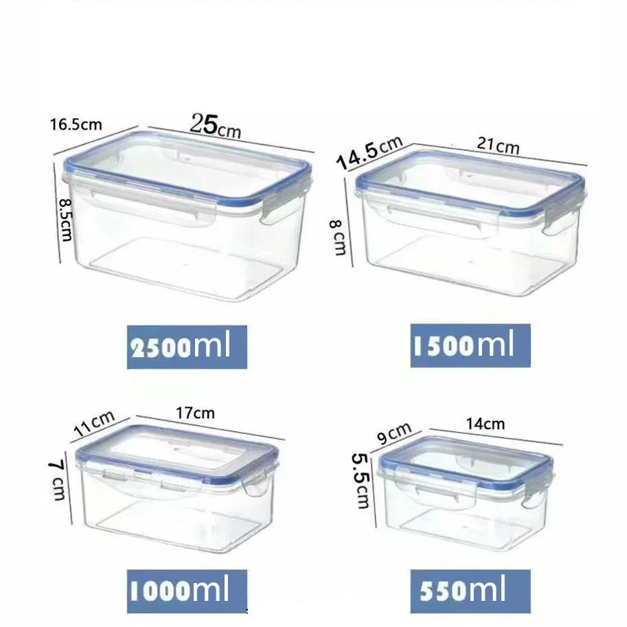 Airtight Food Storage Container with Lid - 500ml Microwave Safe