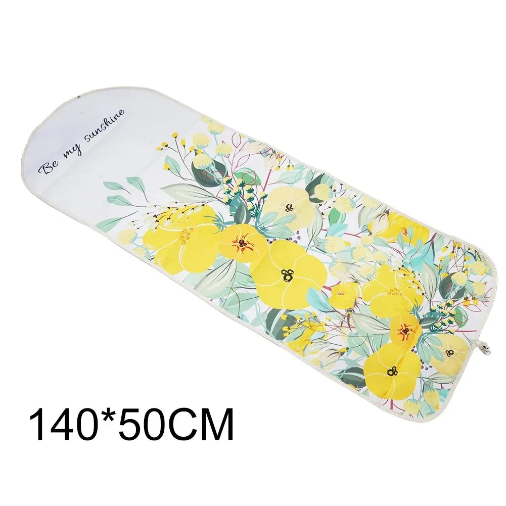 Extra Wide Ironing Board Cover - Heat Resistant Padded 140x50cm