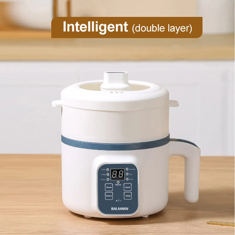 Compact 1.7L Electric Rice Cooker - Multi-Function Steamer for Perfect Rice Every Time