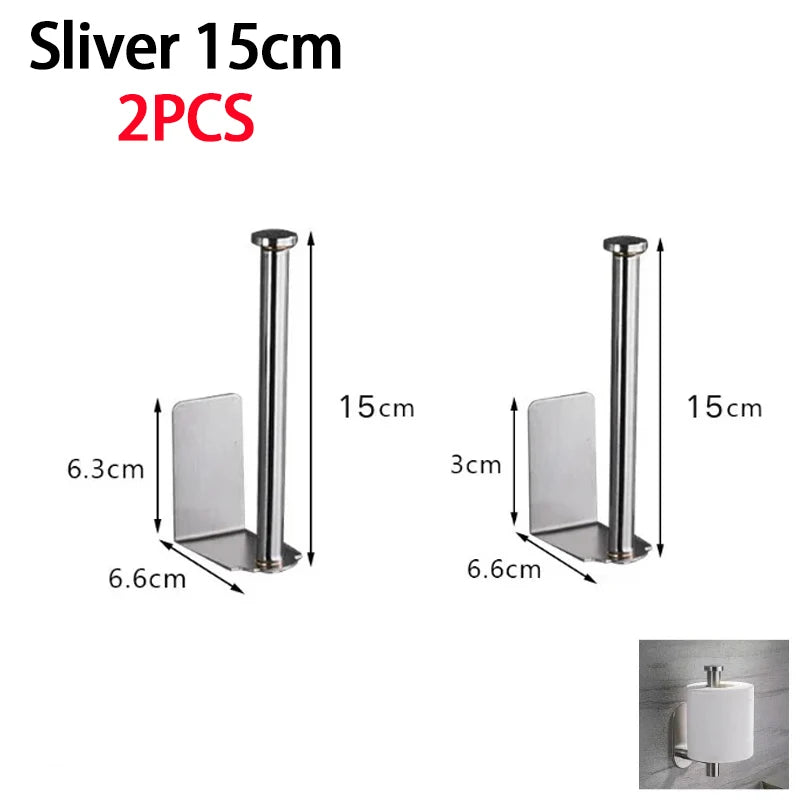 Under-Sink Paper Towel Holder - Stainless Steel Space-Saving Organizer