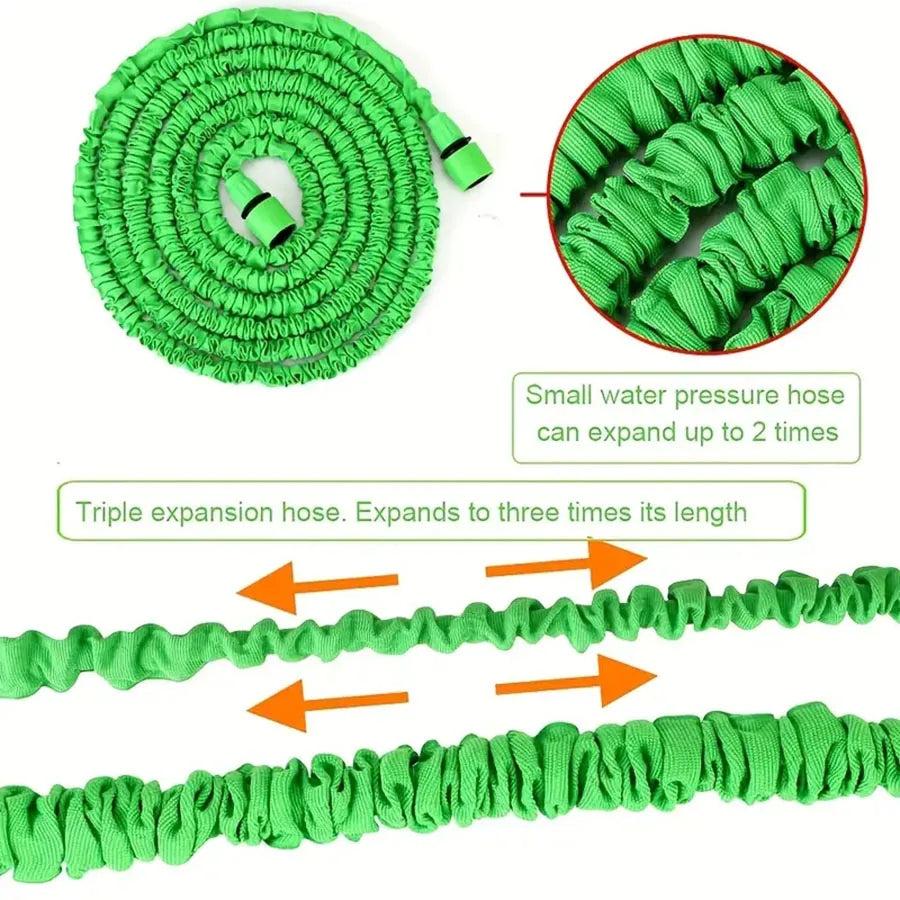 Expandable Garden Hose with Spray Nozzle