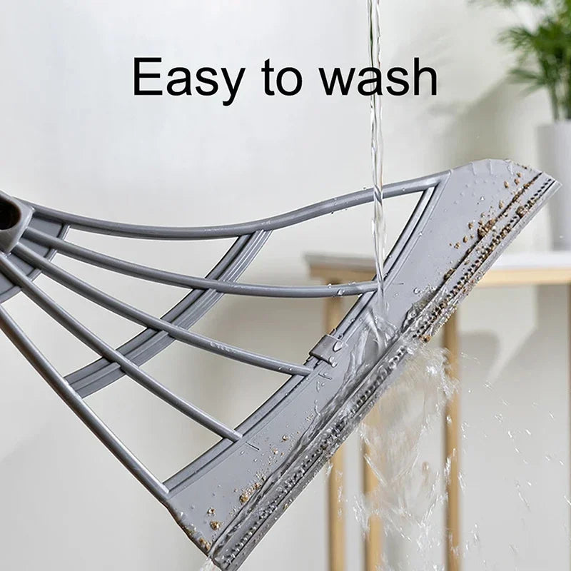 Magic Broom Window Washing Wiper - Silicone Squeegee for Floor Cleaning & Windows