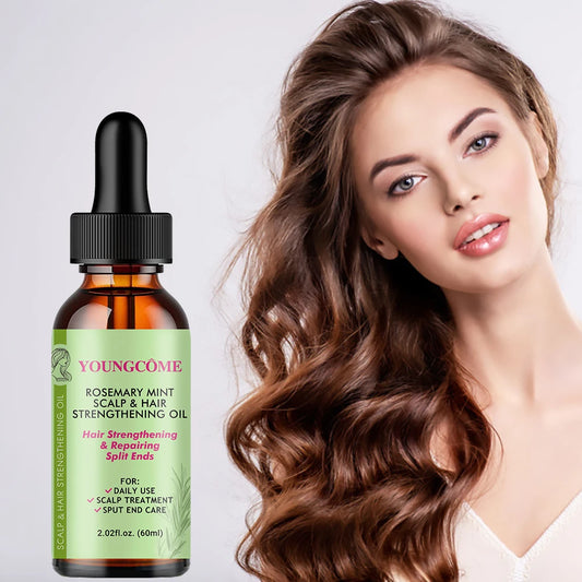 Rosemary Mint Hair Growth Oil - Organic Scalp Treatment for Stronger, Thicker Hair (30ml/60ml)