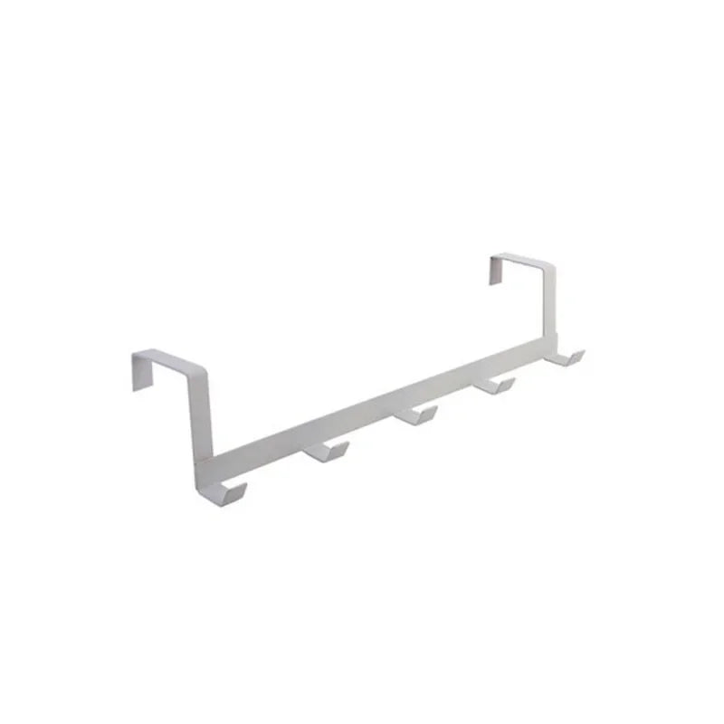 Over-The-Door Hooks - 5-Hook Storage Rack for Clothes, Coats, Hats & Towels