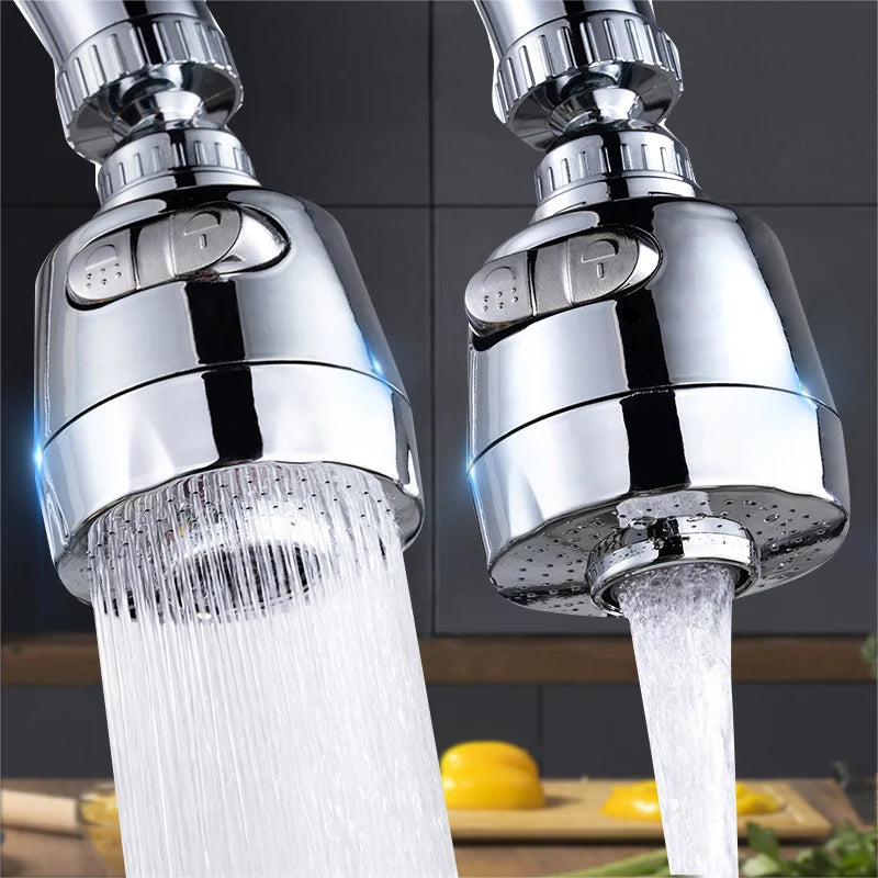 360° Swivel Kitchen Faucet Aerator - 3-Mode Water Saving Spray Nozzle