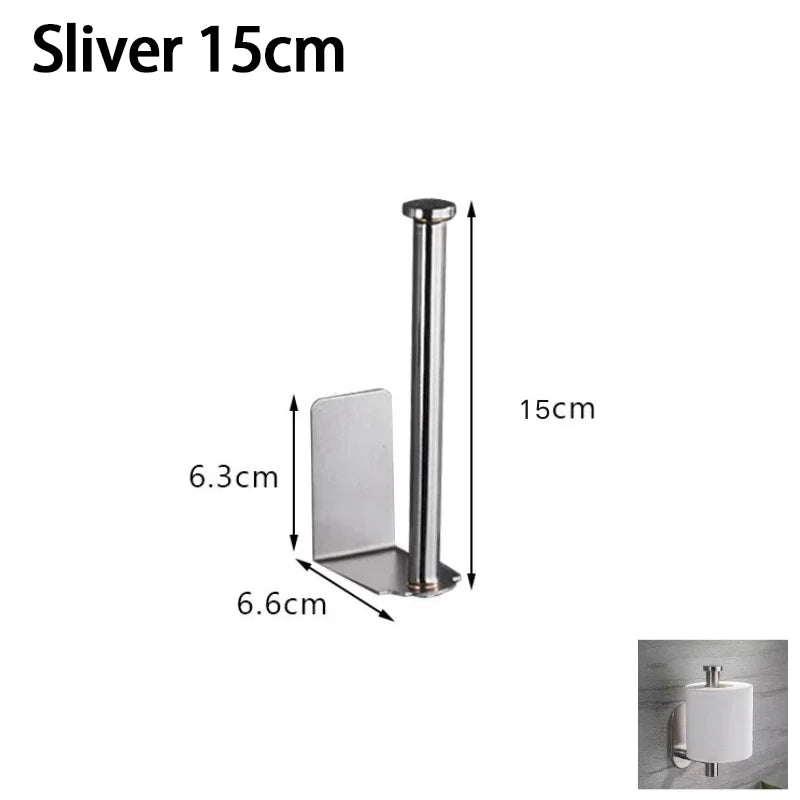 Under-Sink Paper Towel Holder - Stainless Steel Space-Saving Organizer