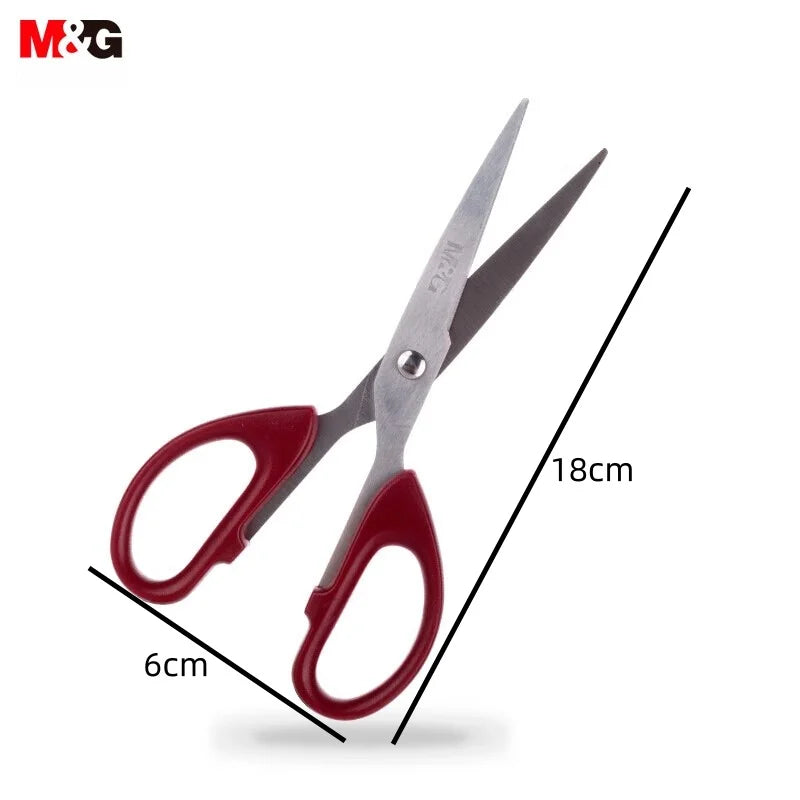Professional Red Scissors 6.3" - Ultra Sharp M&G Office & Craft Tool