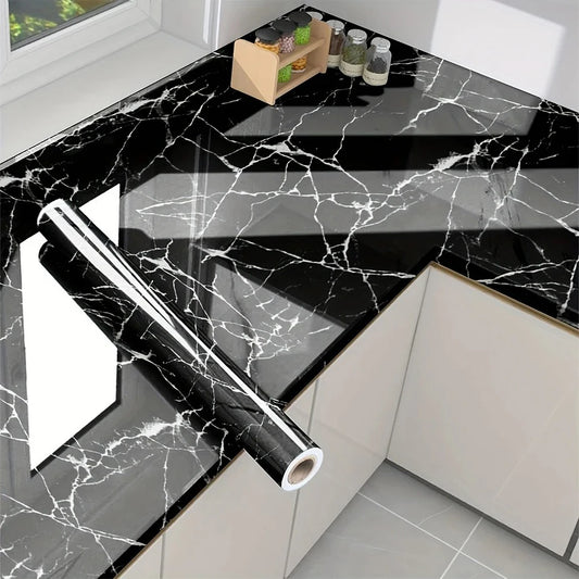 Marble Peel and Stick Wallpaper - Waterproof Self-Adhesive Contact Paper (40cm Wide)