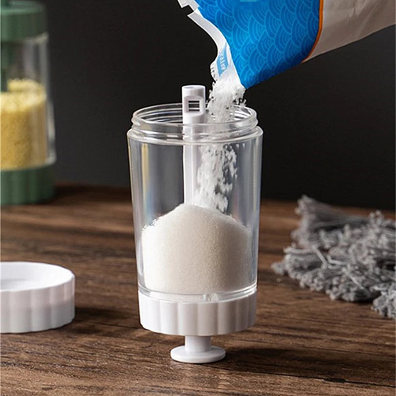 Glass Spice Jars with Shaker Lids - Kitchen Seasoning Organizer Set