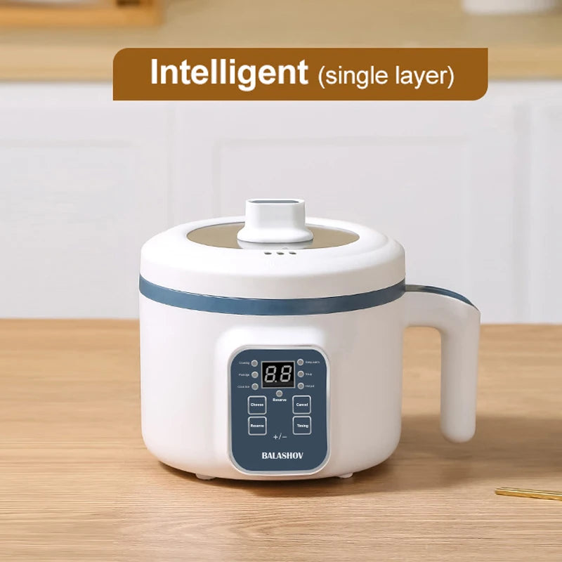 Compact 1.7L Electric Rice Cooker - Multi-Function Steamer for Perfect Rice Every Time