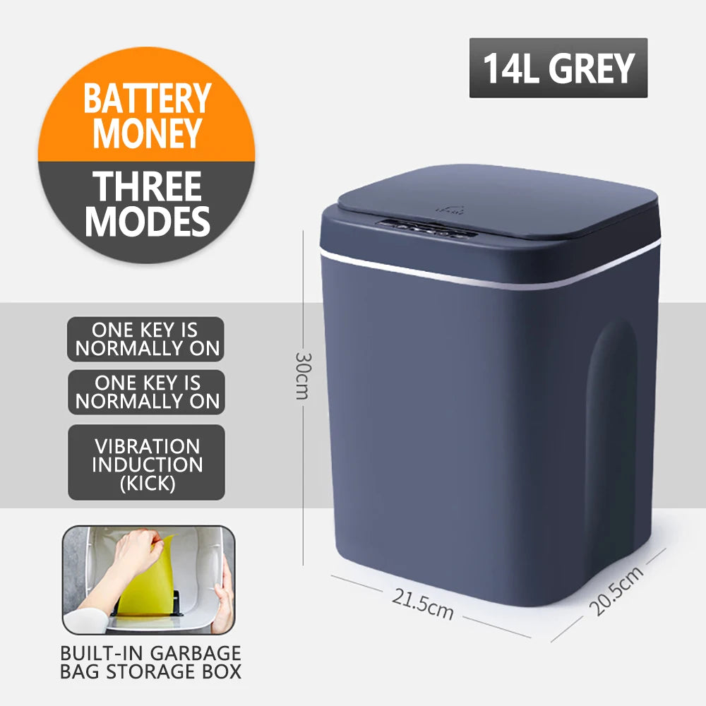 Smart Touchless Trash Can - 12-16L Automatic Sensor Waste Bin