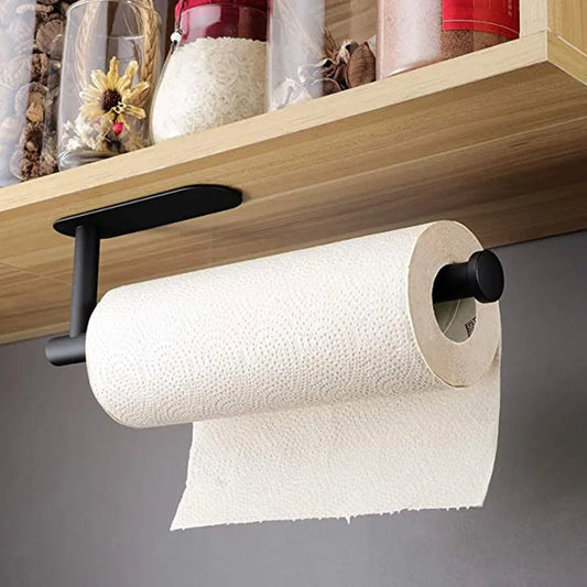Under-Sink Paper Towel Holder - Stainless Steel Space-Saving Organizer
