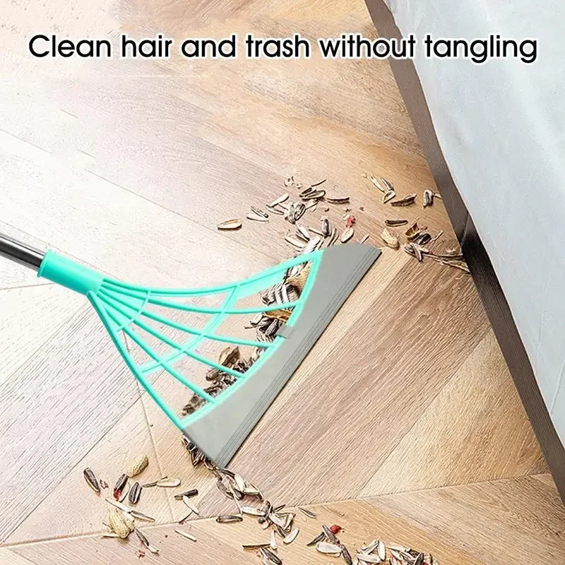 Magic Broom Window Washing Wiper - Silicone Squeegee for Floor Cleaning & Windows