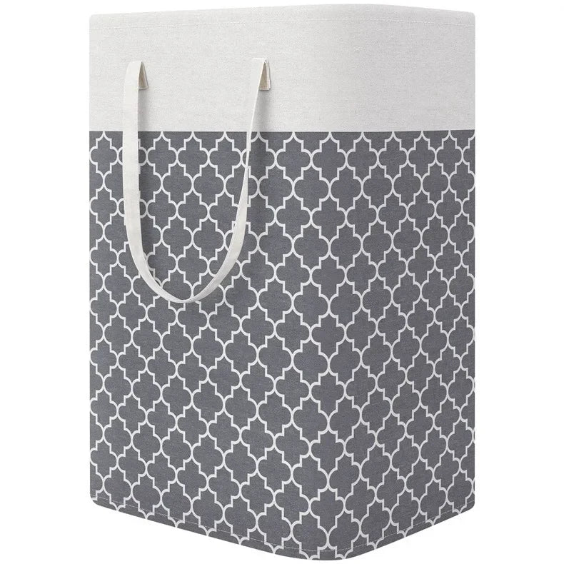Large Waterproof Laundry Basket 75L - Foldable Storage for Clothes & Linens