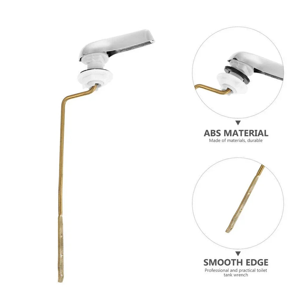 Universal Toilet Tank Flush Lever - Chrome Finish Replacement Handle