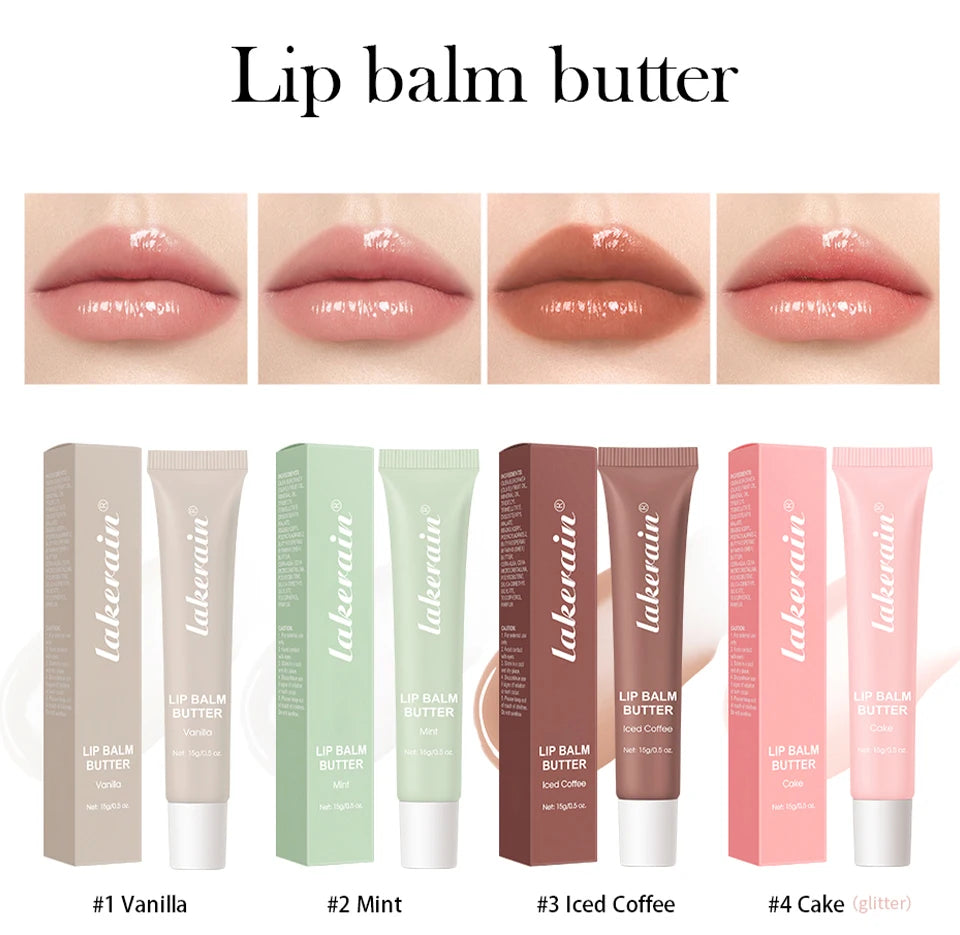 Lakerain Moisturizing Lip Butter Balm – Glossy Hydrating Finish