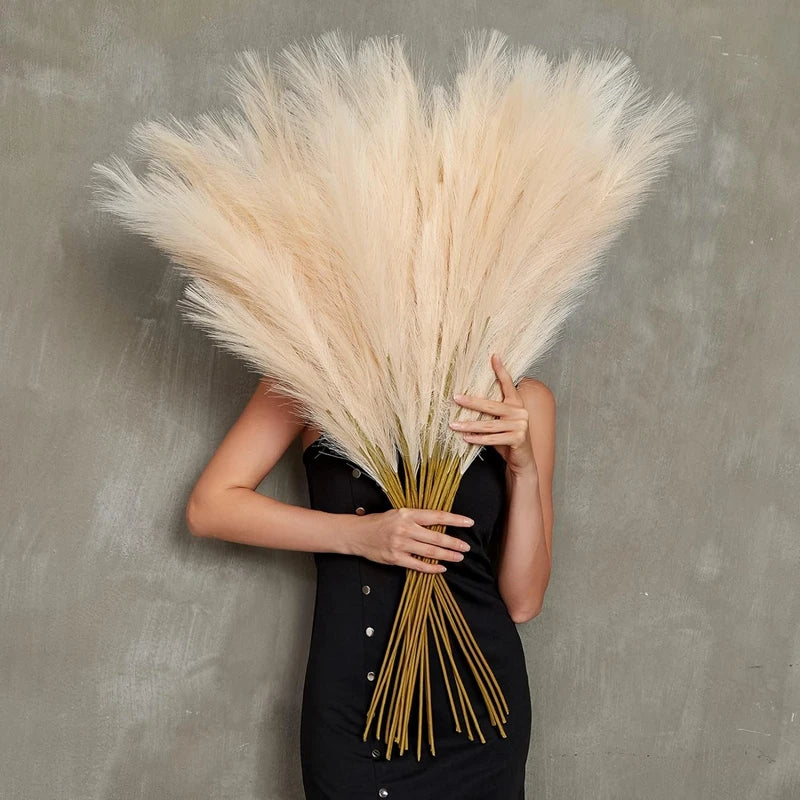 Faux Pampas Grass Bouquet - 47" Tall