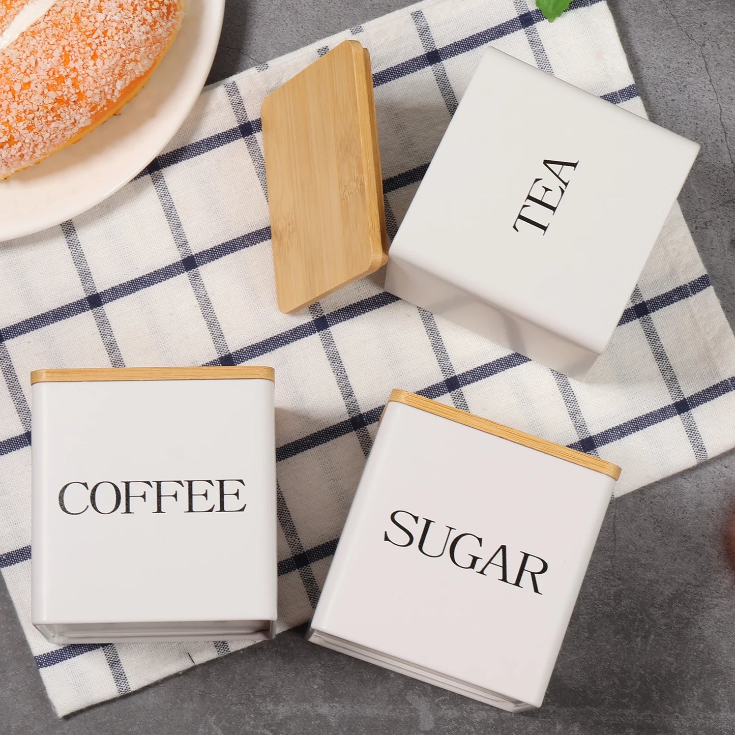 ✨ 3 Piece set- Modern Airtight Kitchen Canisters – Clean & Organized Storage Set